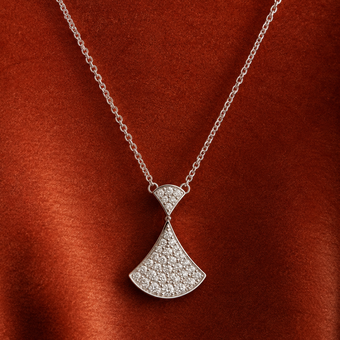 Pave Anchor Necklace