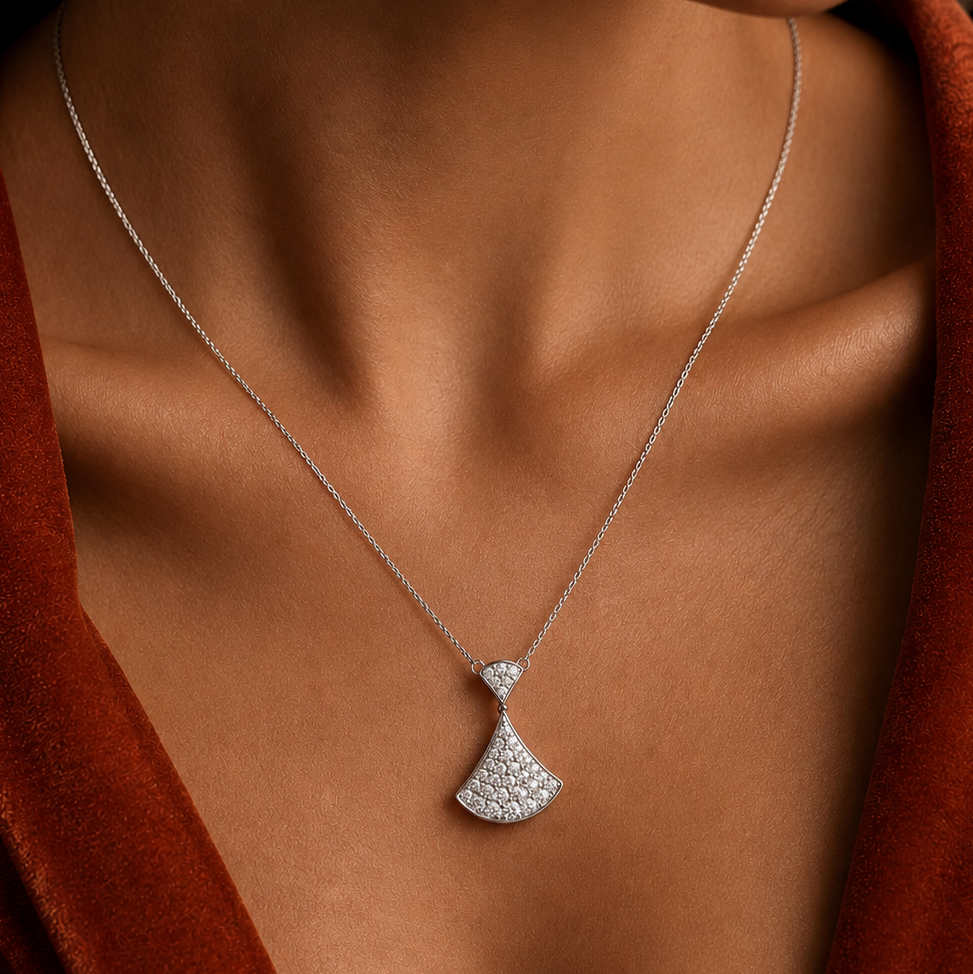 Pave Anchor Necklace