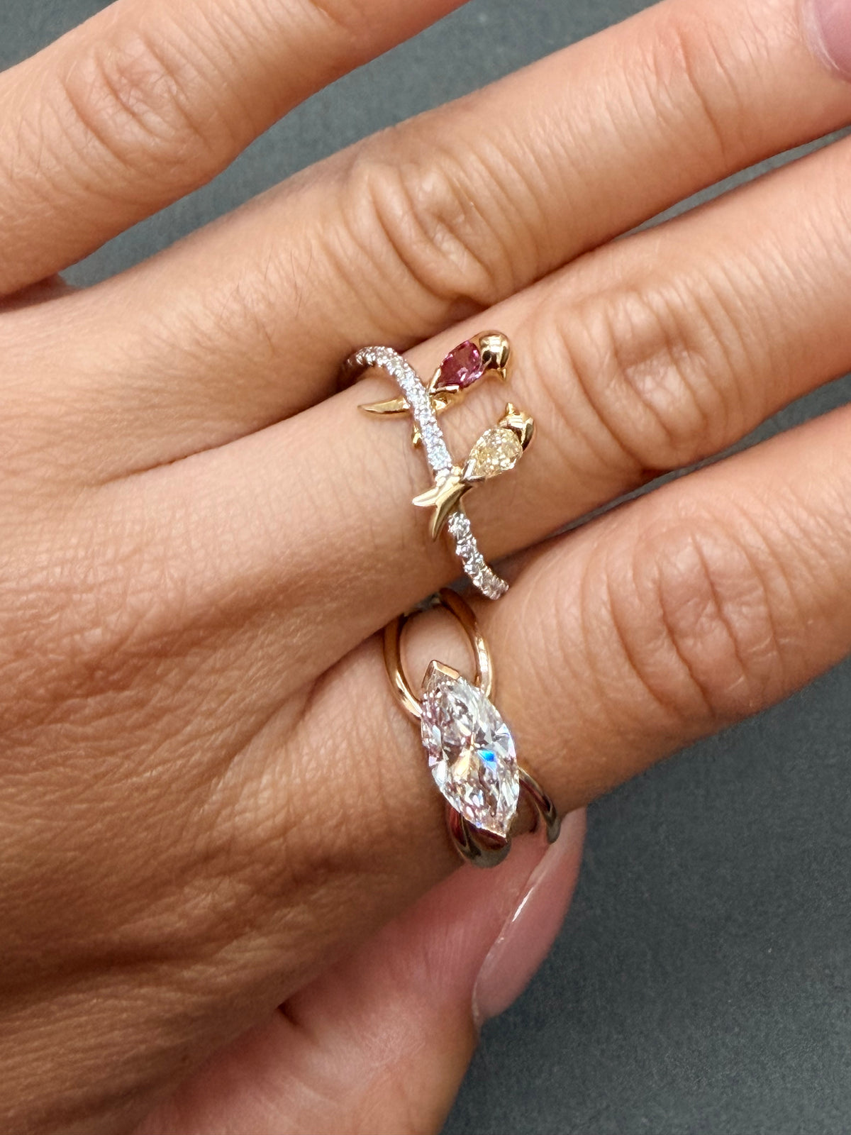 (SOLD OUT) Birds Stackable Ring
