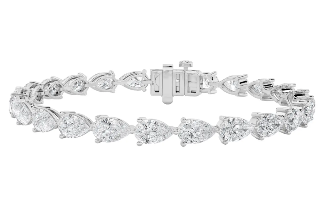 Everyday Classic Pear Tennis Bracelet - 7 carats total