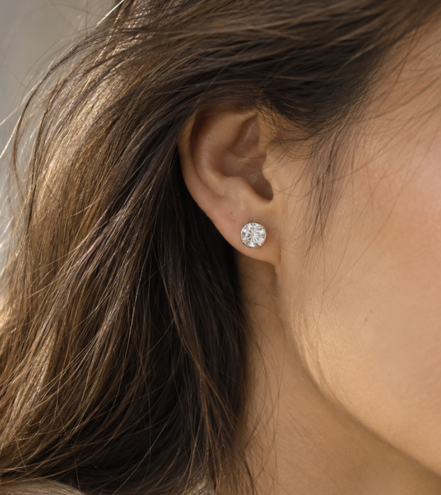 Classic Round Studs - 2 carats total