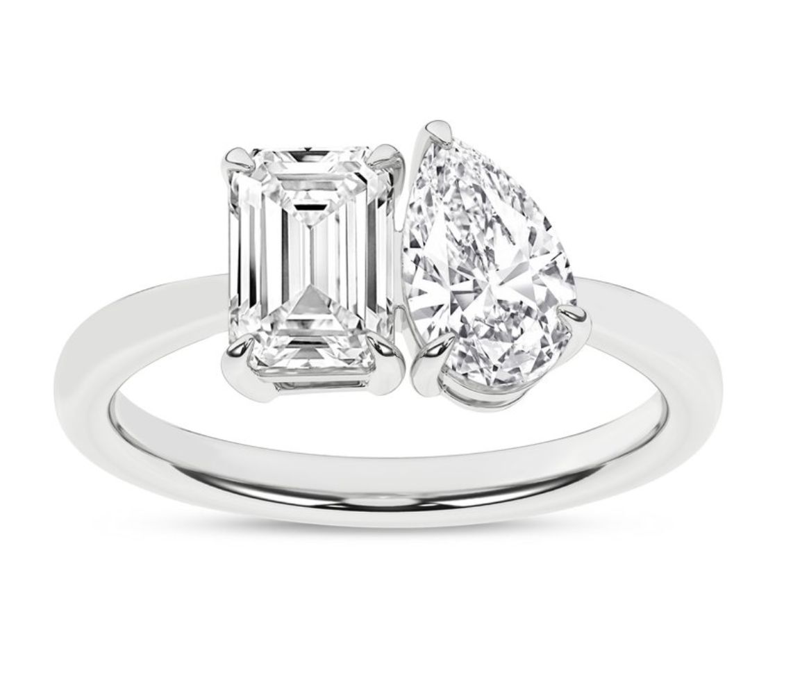 Toi et Moi Ring - 1.75 carats total