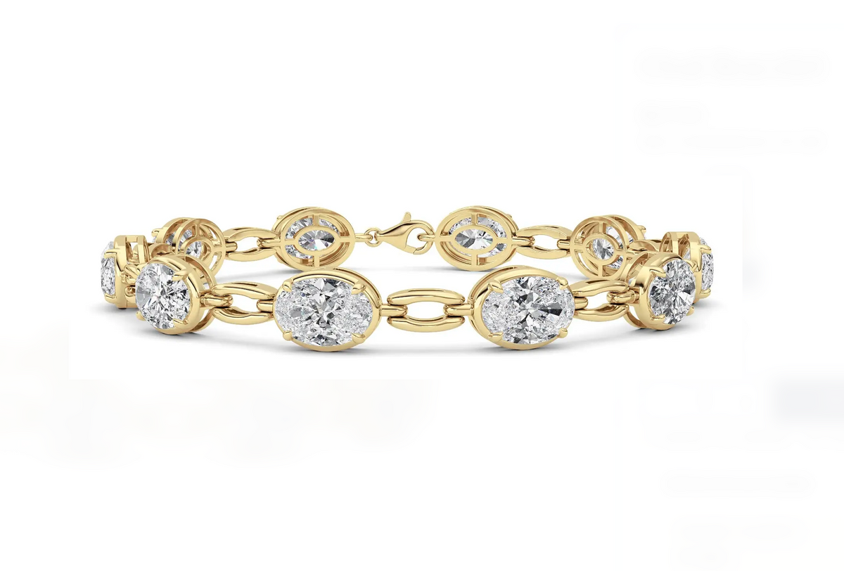 Diamond Link Bracelet - 10 carats total