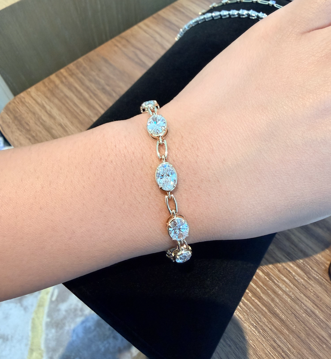 Diamond Link Bracelet - 10 carats total