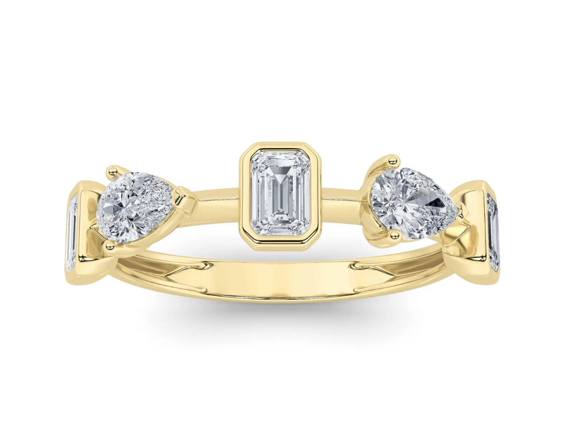 Stackable Multi-Shape Ring - 1 carat total