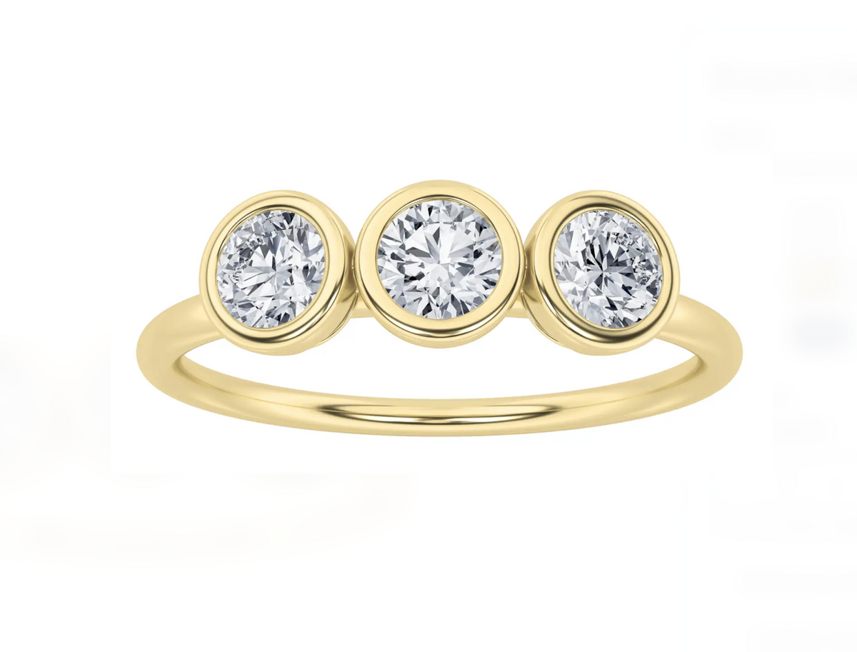 LW Stackable Round Trio Ring