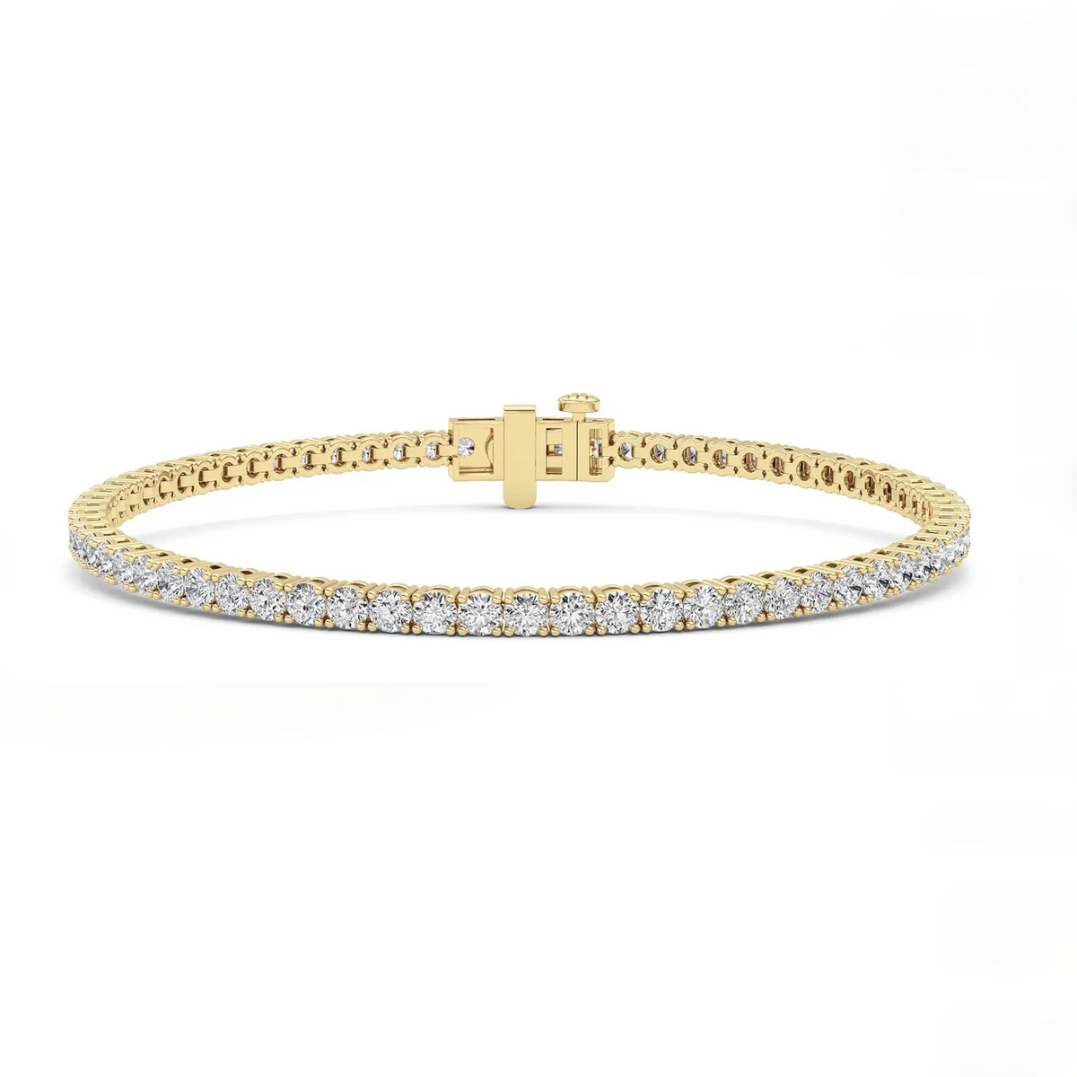 Vermeil Round Four Prong Classic Tennis Bracelet