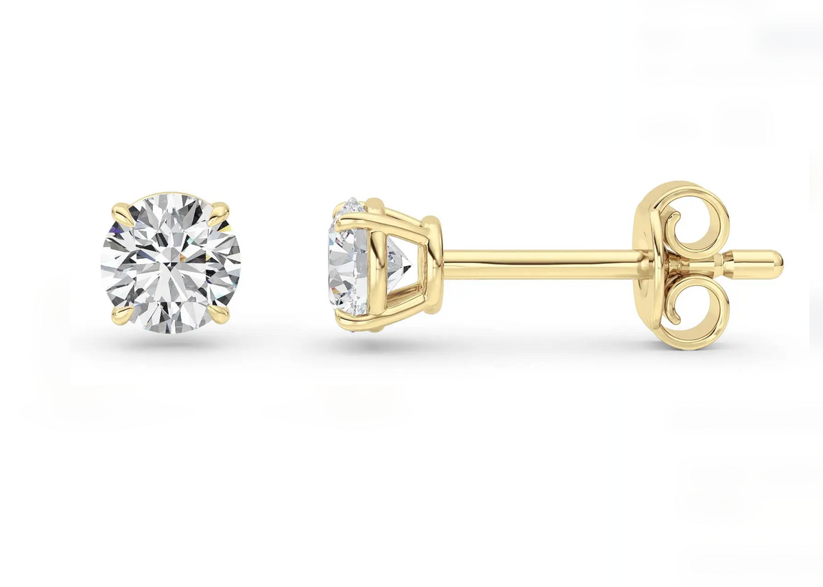 Vermeil Classic Round Earrings
