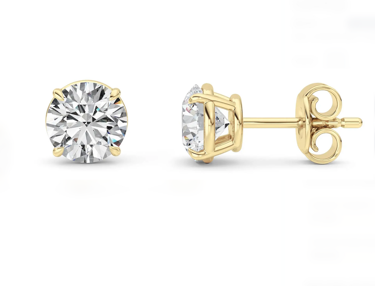 Vermeil Classic Round Earrings