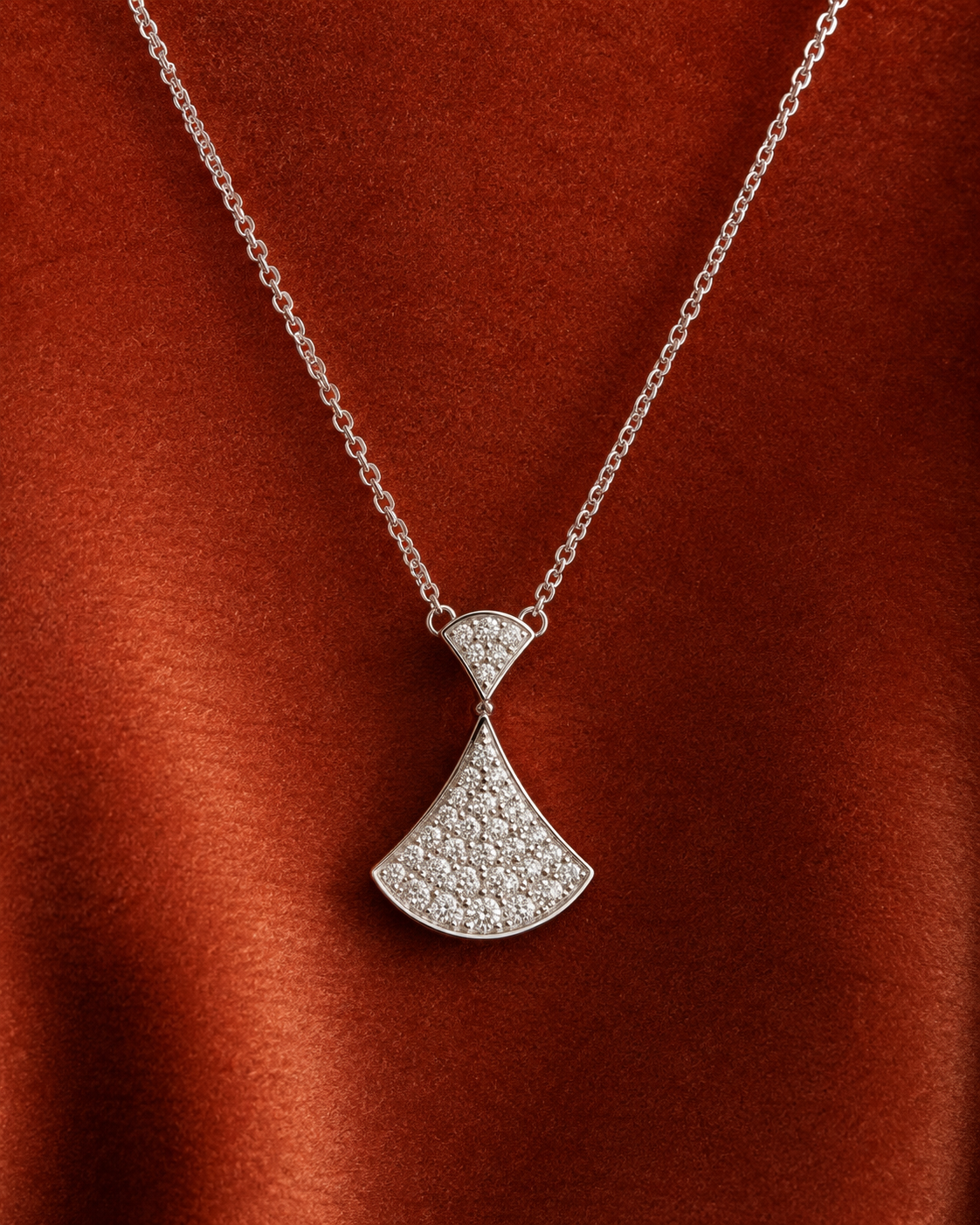 Pave Anchor Necklace