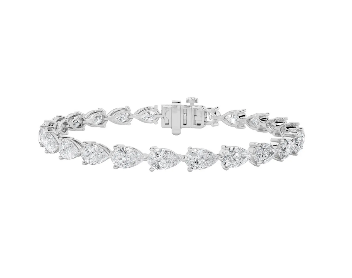 Pear Tennis Bracelet - 6 Carats Total