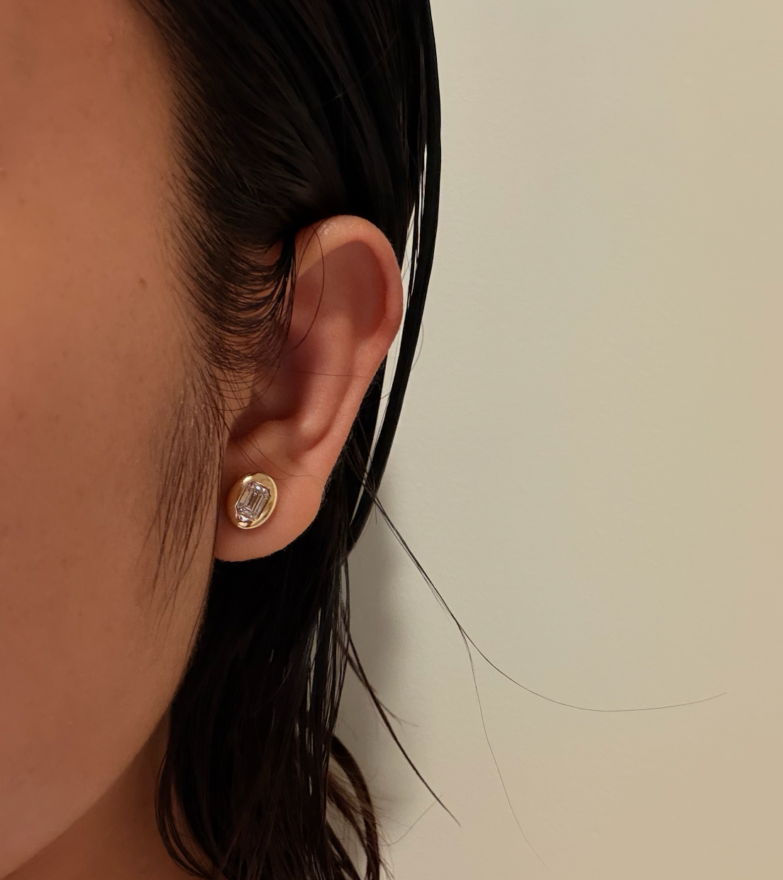 Emerald BonBonStuds - 1 carat total