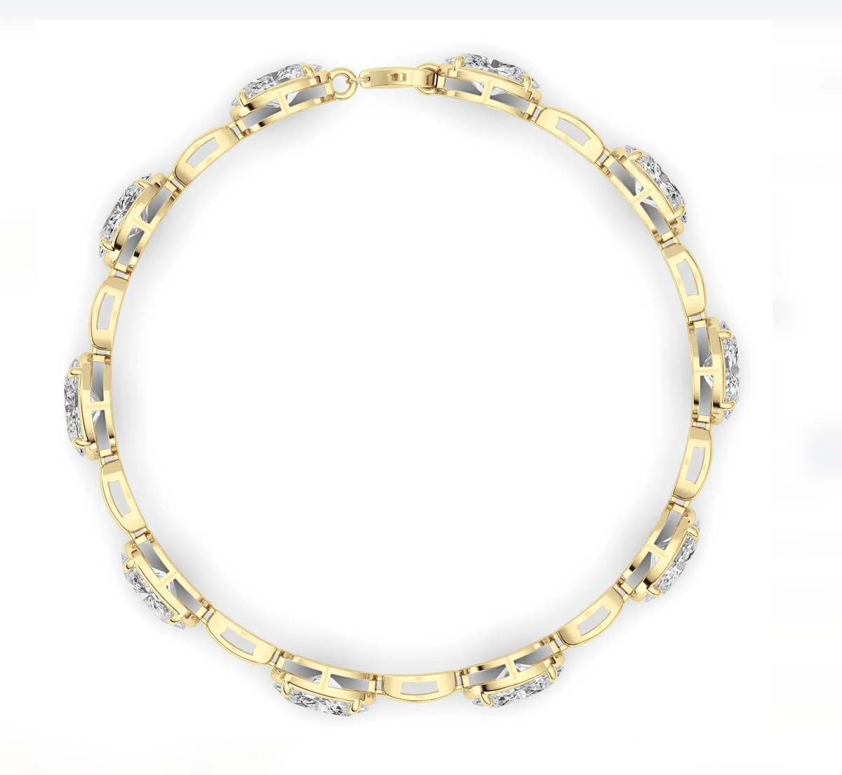 Diamond Link Bracelet - 10 carats total