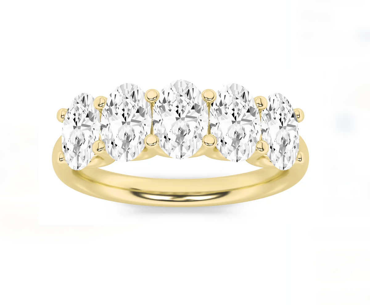 LW Oval Semi-Eternity Ring