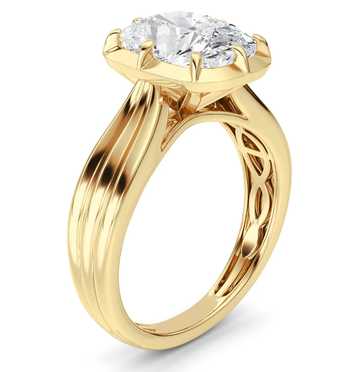 Elyse Elongated Cushion Ring