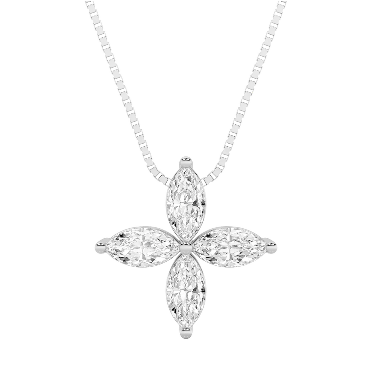 Flower Marquise Pendant