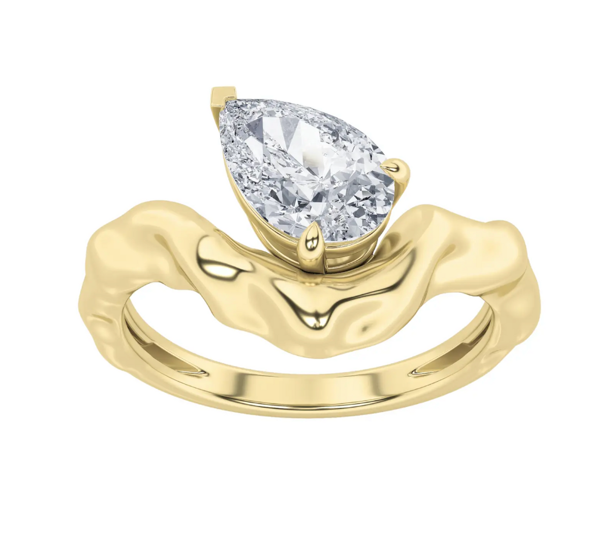 Melted Pear Ring