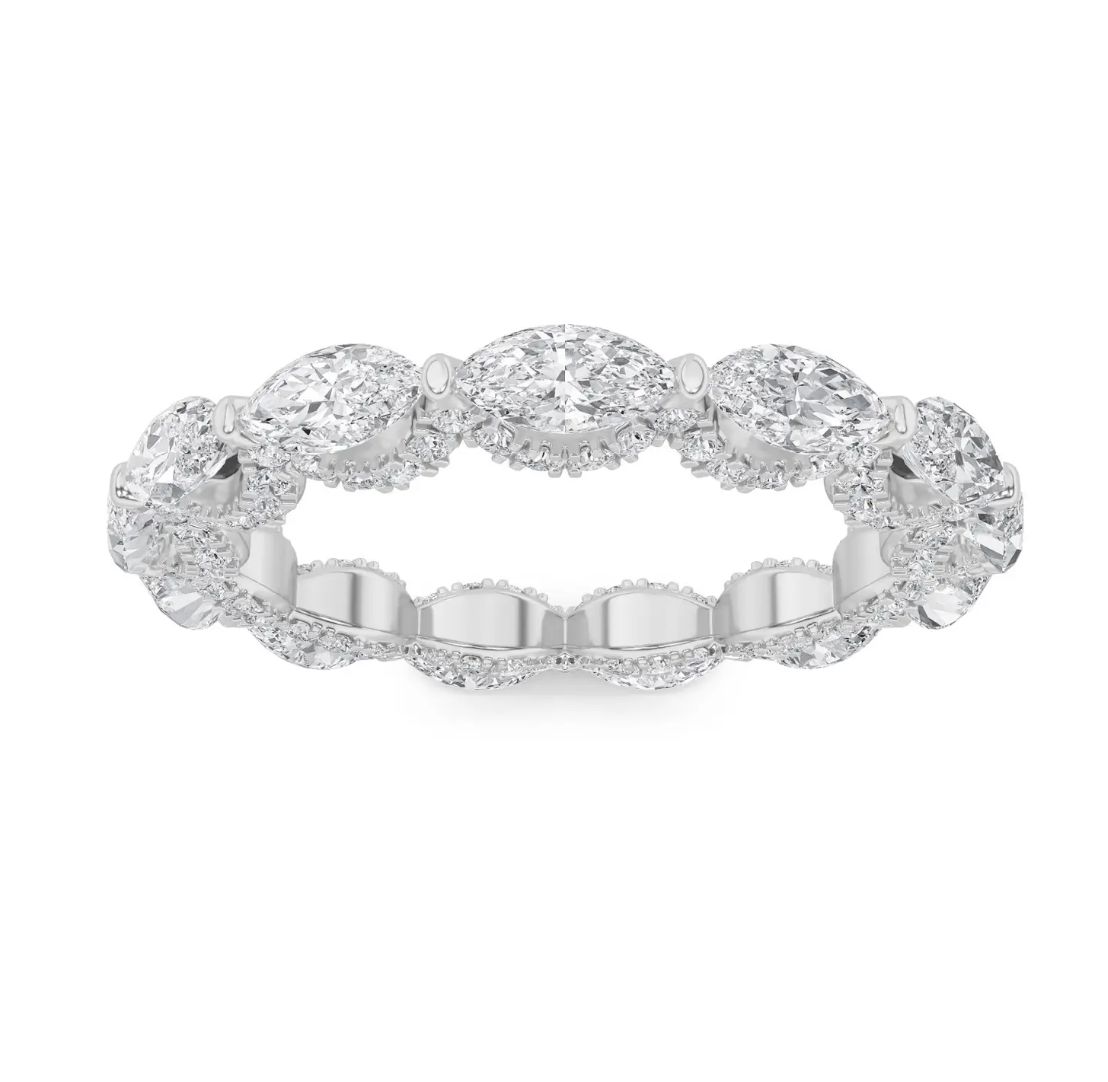 Stackable Eternity Marquise Ring