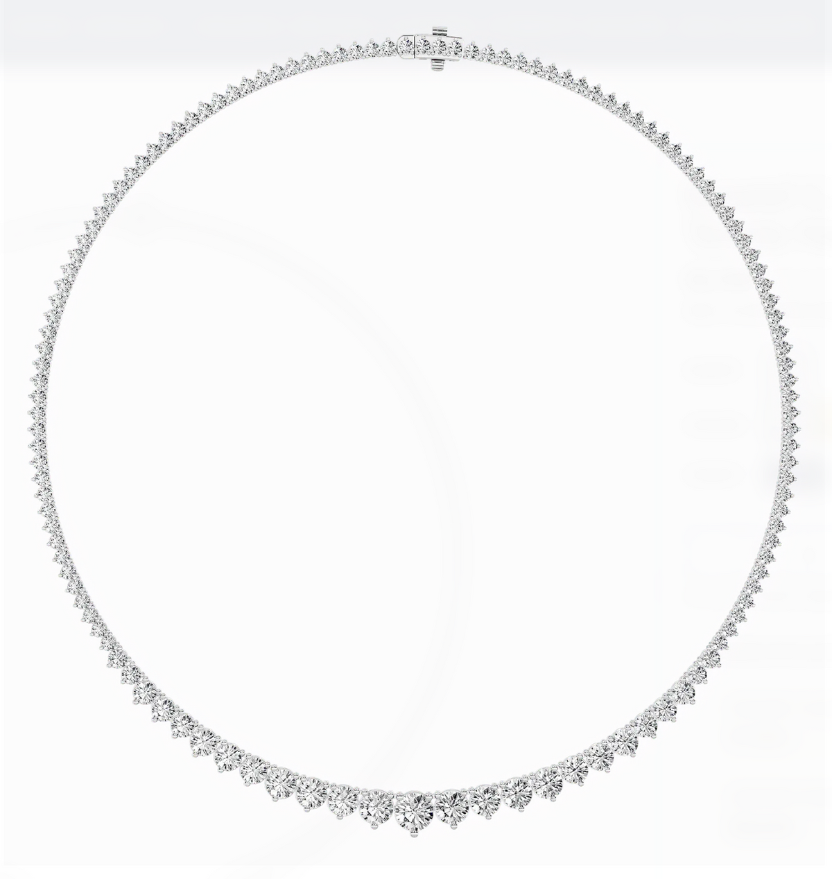 Graduated Tennis Necklace (10 carats total)