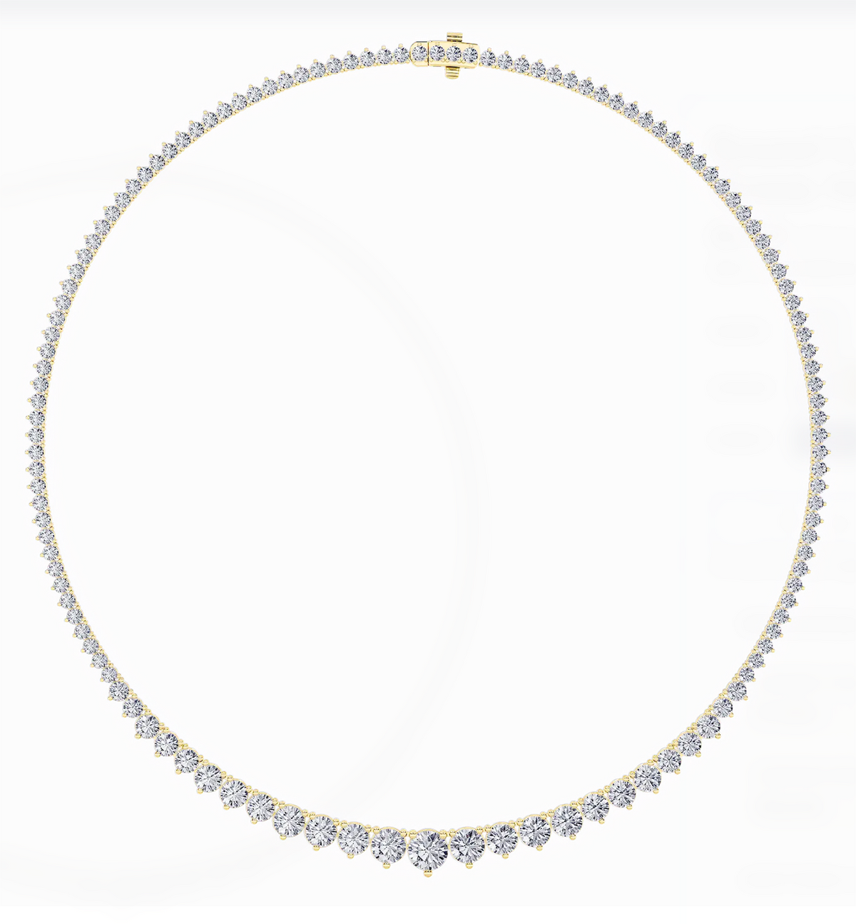 Graduated Tennis Necklace (10 carats total)