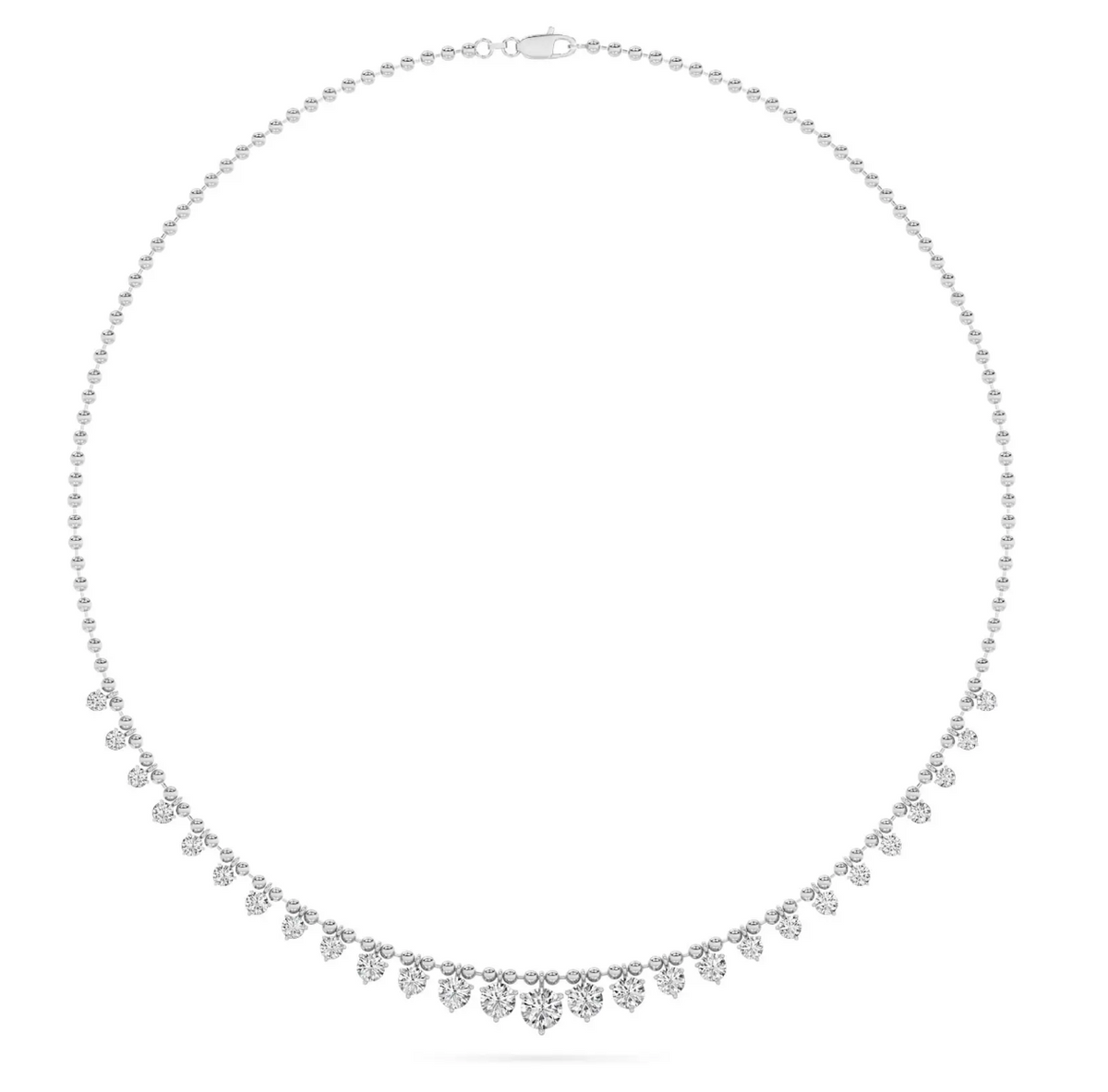Round Ball Chain Necklace (7 carats)