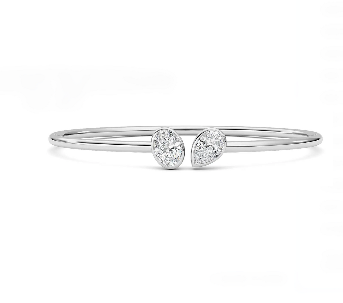 Pear and Oval Bangle