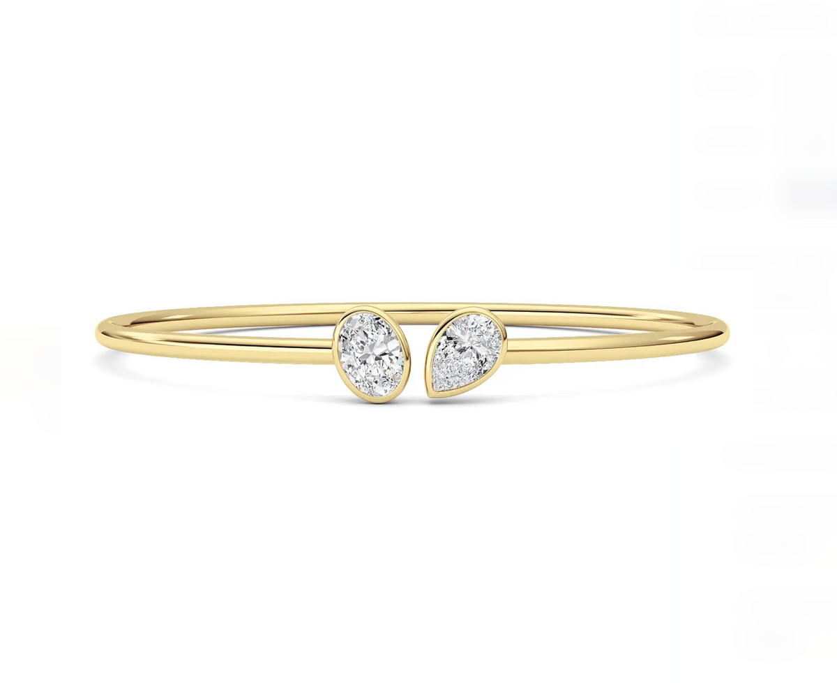 Pear and Oval Bangle