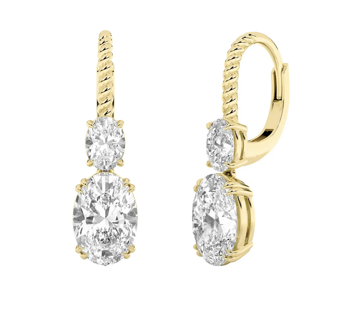 Oval Huggies (4 carats total)