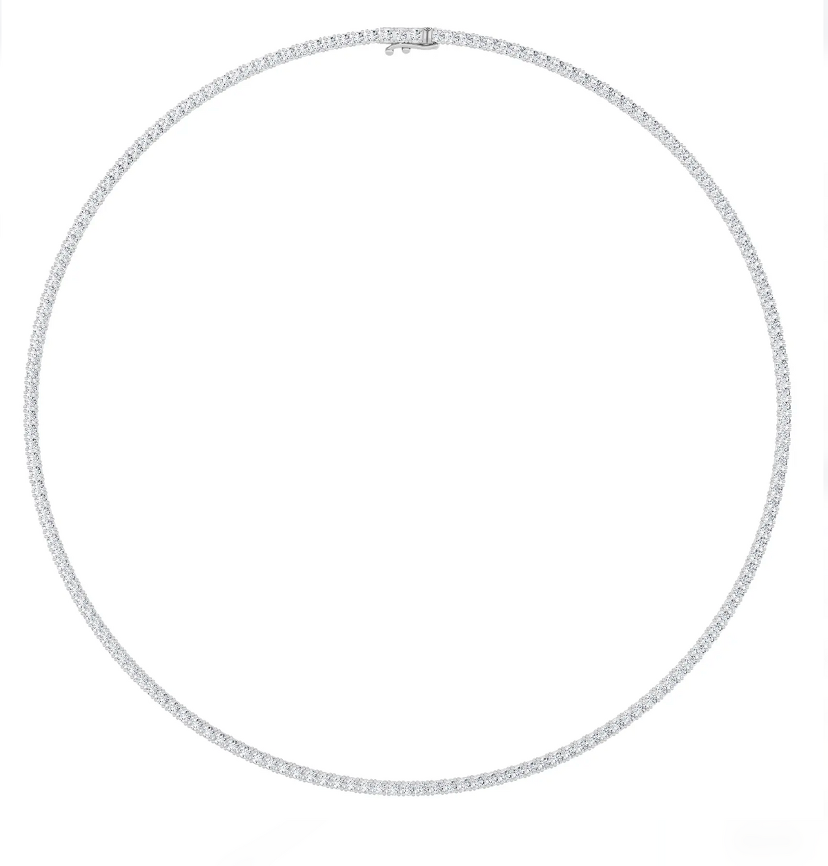 LW Classic Round Tennis Necklace (10 carats total)