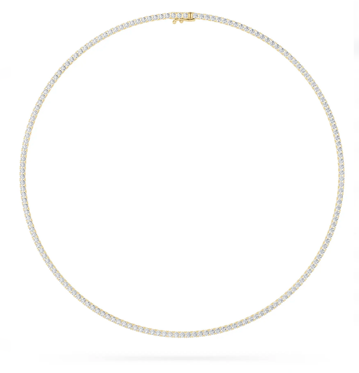 LW Classic Round Tennis Necklace (10 carats total)