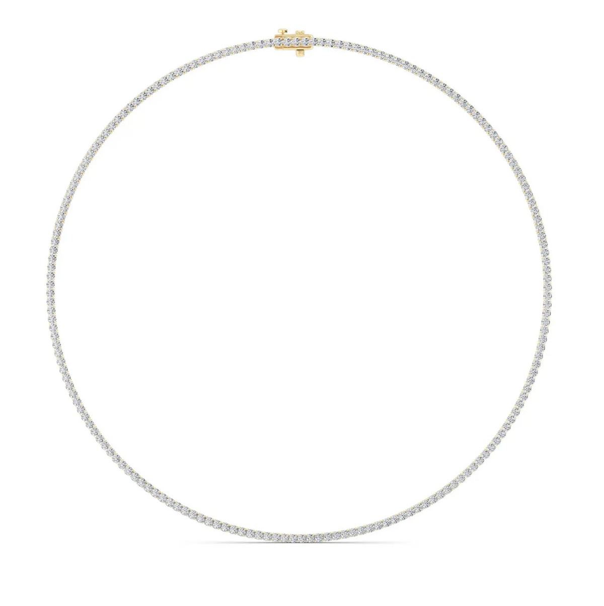 Vermeil Classic Round Tennis Necklace (7 & 10 carats)