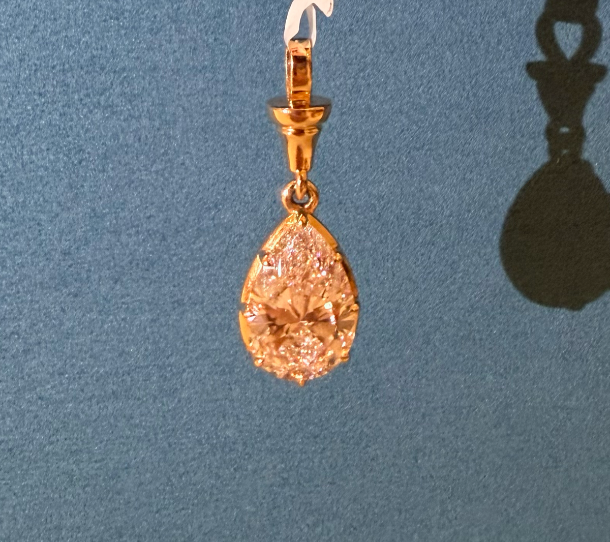 Georgian Diamond Pendant - Pear