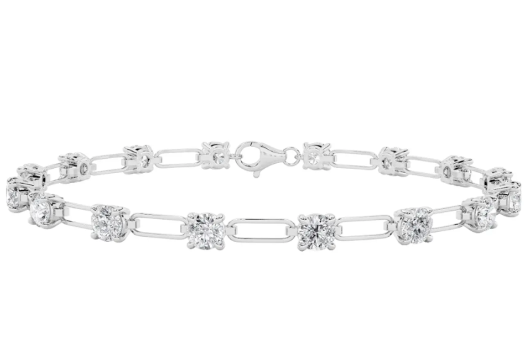 Everyday Paperclip Bracelet - 3 carats total