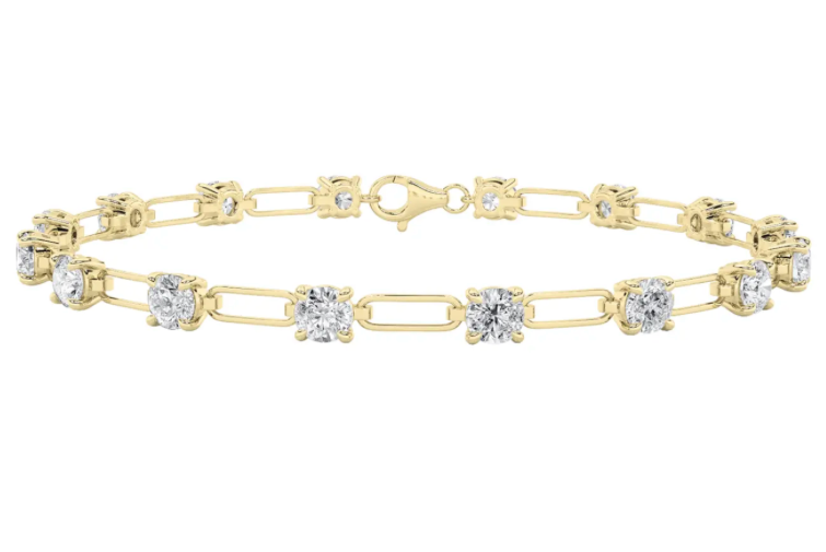 Everyday Paperclip Bracelet - 3 carats total