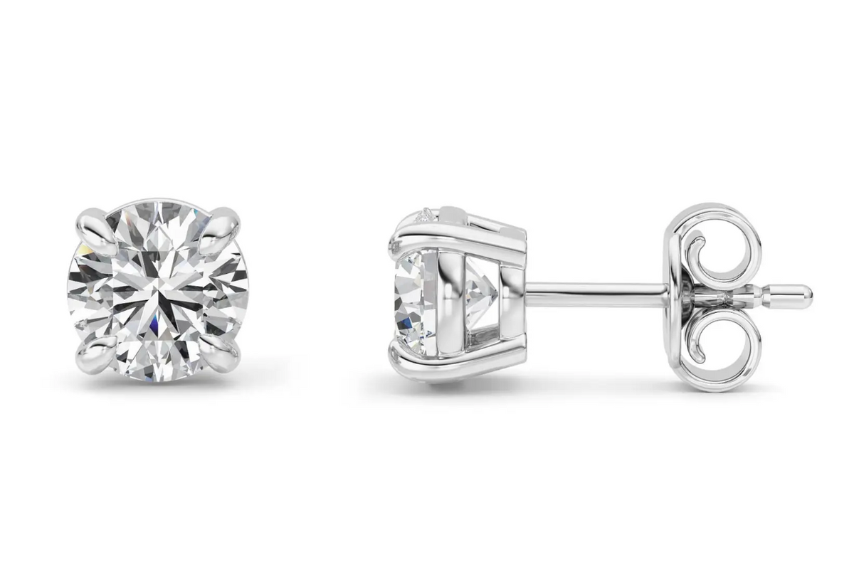 Classic Round Studs - 2 carats total