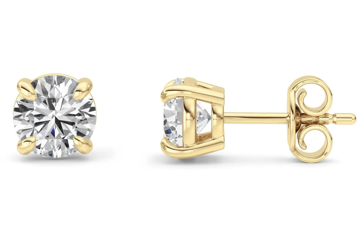 Classic Round Studs - 2 carats total