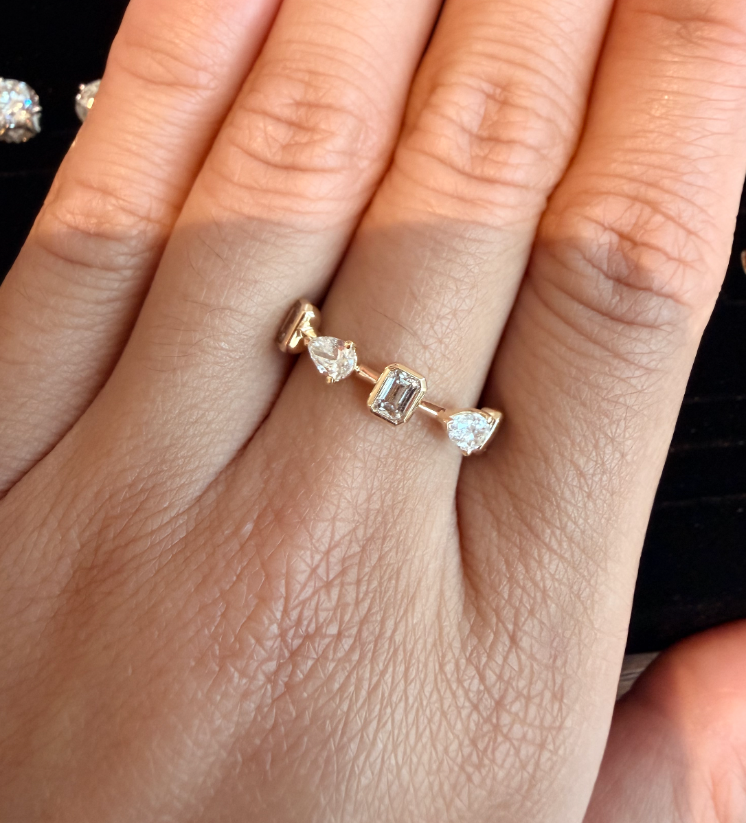 Stackable Multi-Shape Ring - 1 carat total