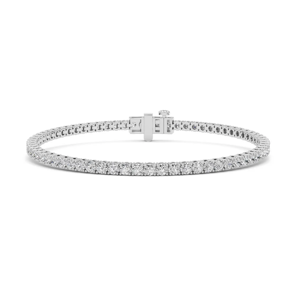 Vermeil Round Four Prong Classic Tennis Bracelet