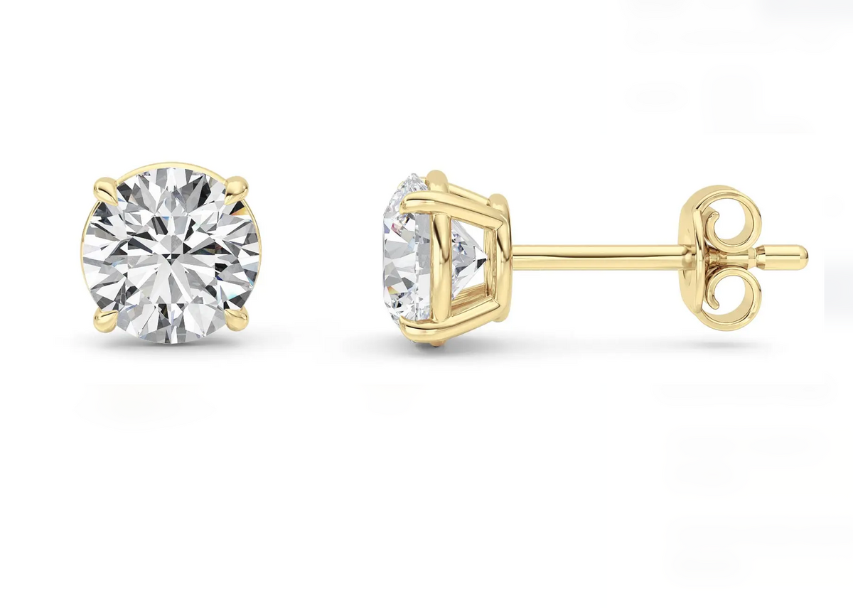 Vermeil Classic Round Earrings