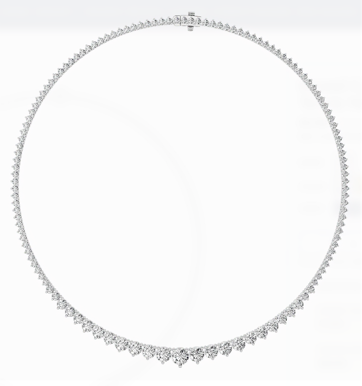 Graduated Tennis Necklace (10 carats total)