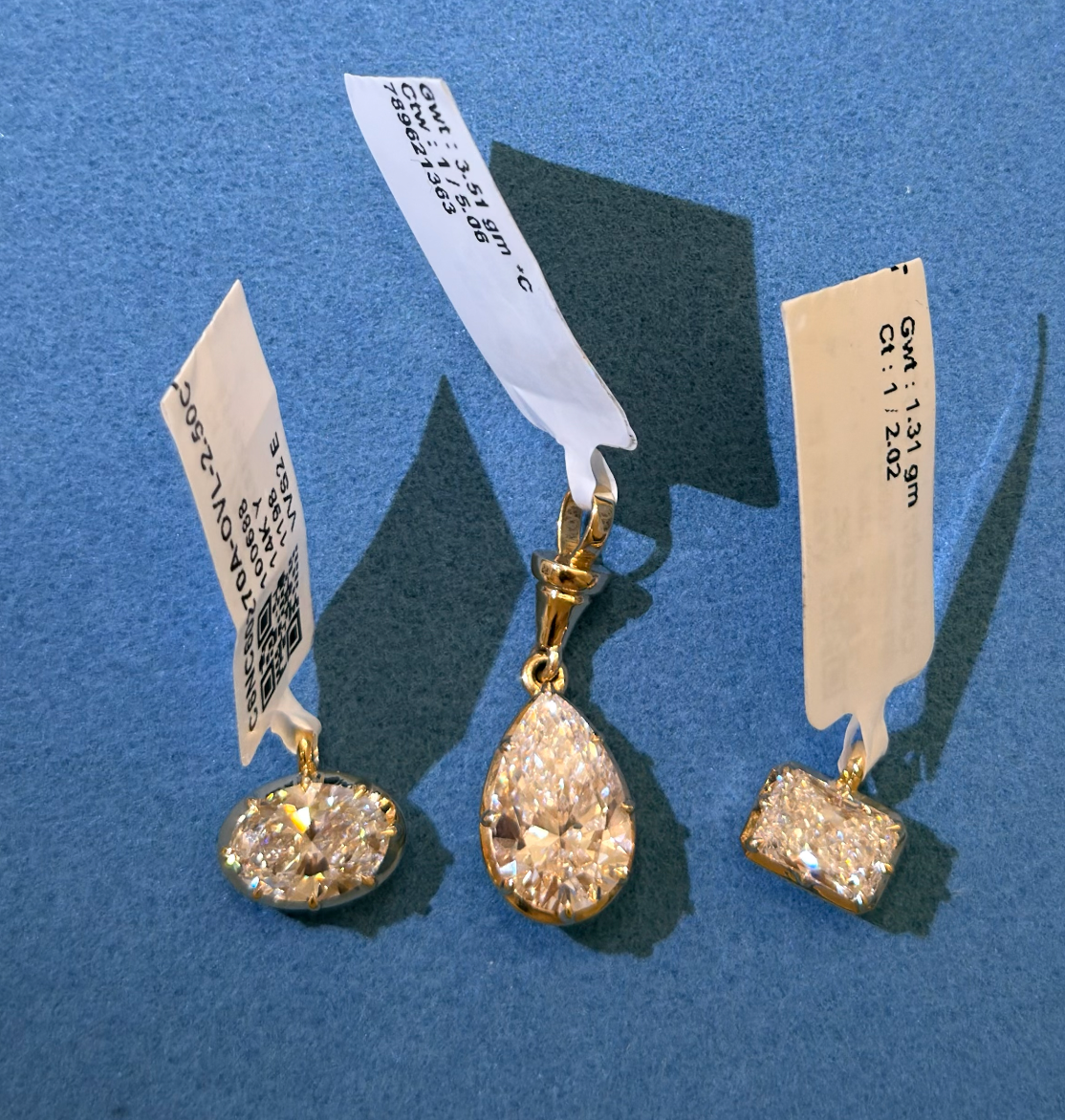 Georgian Diamond Pendant - Radiant